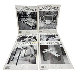 American Woodworker Magazine Lot December 1990 February April June August Decemb